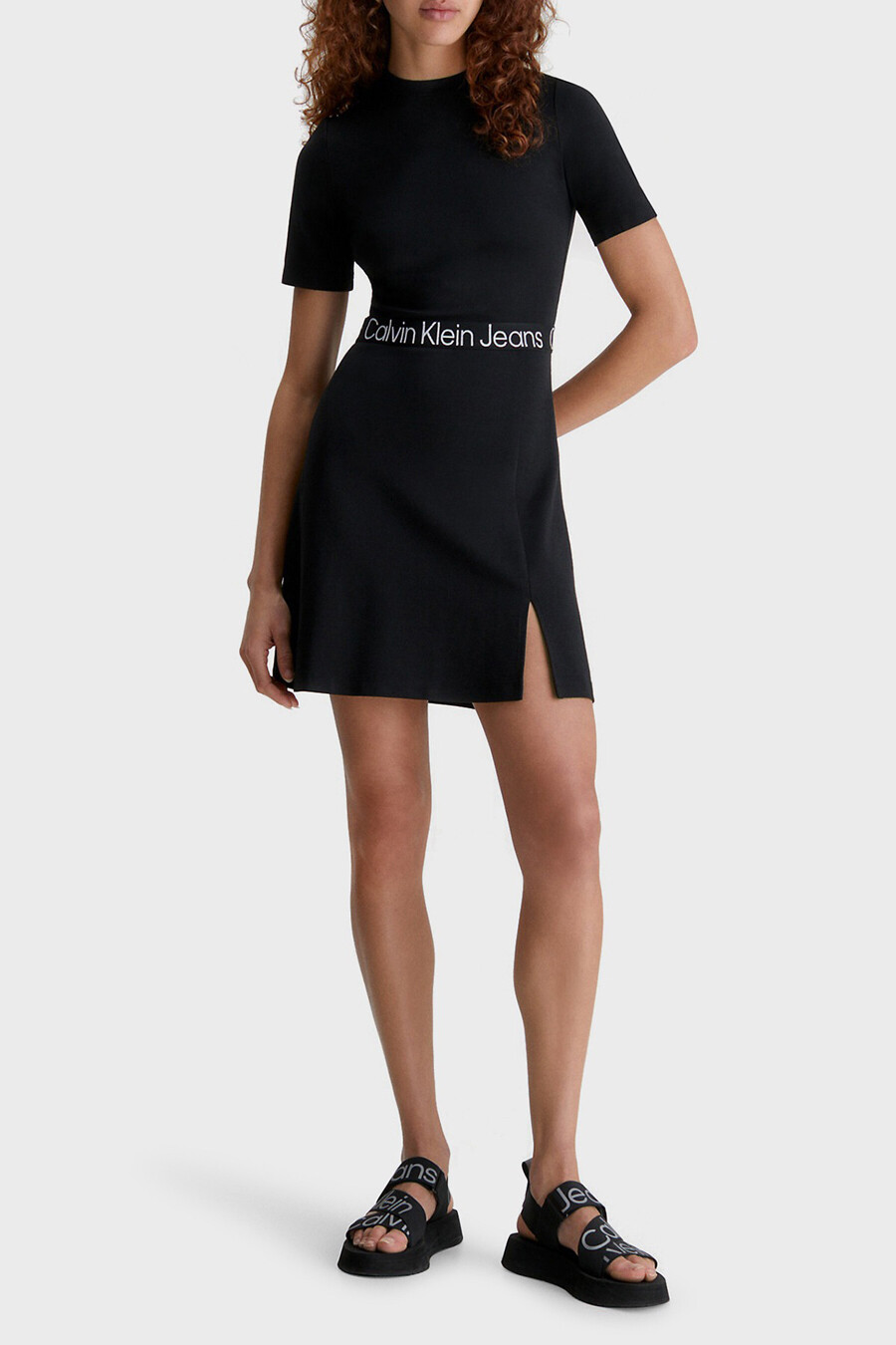 Robe noir calvin klein sale